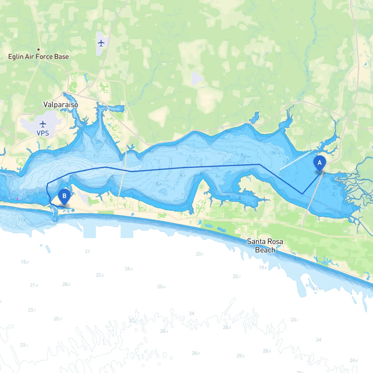 Freeport to Destin