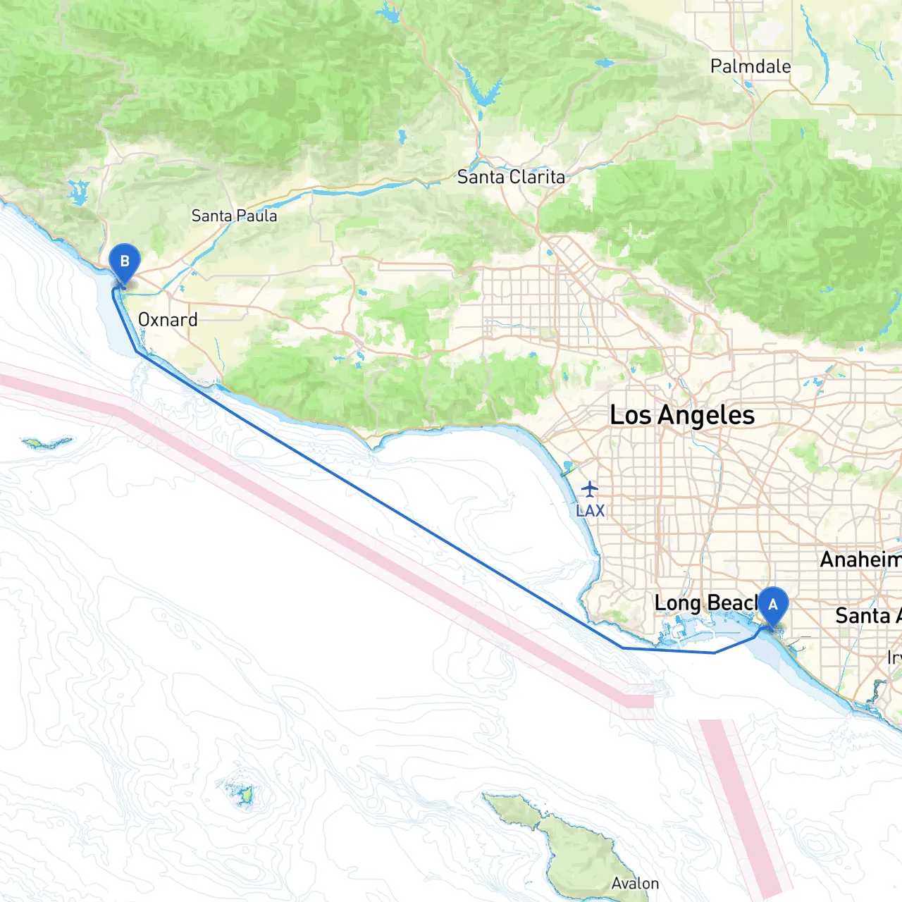Huntington Beach to Ventura