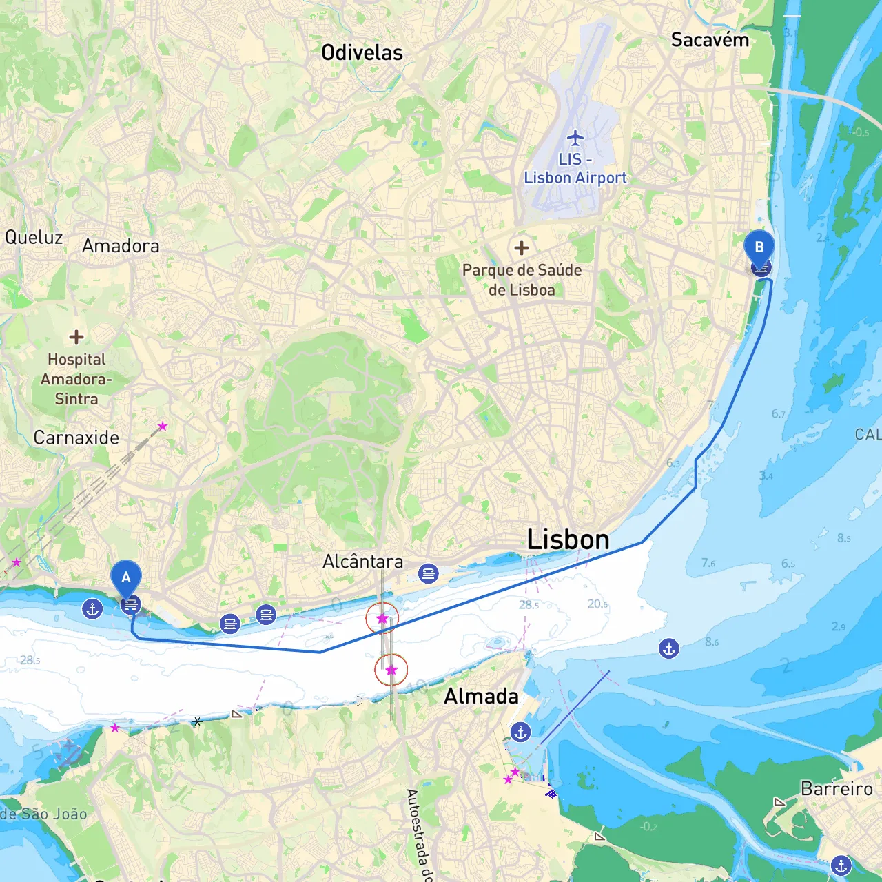 Lisbon to Lisboa