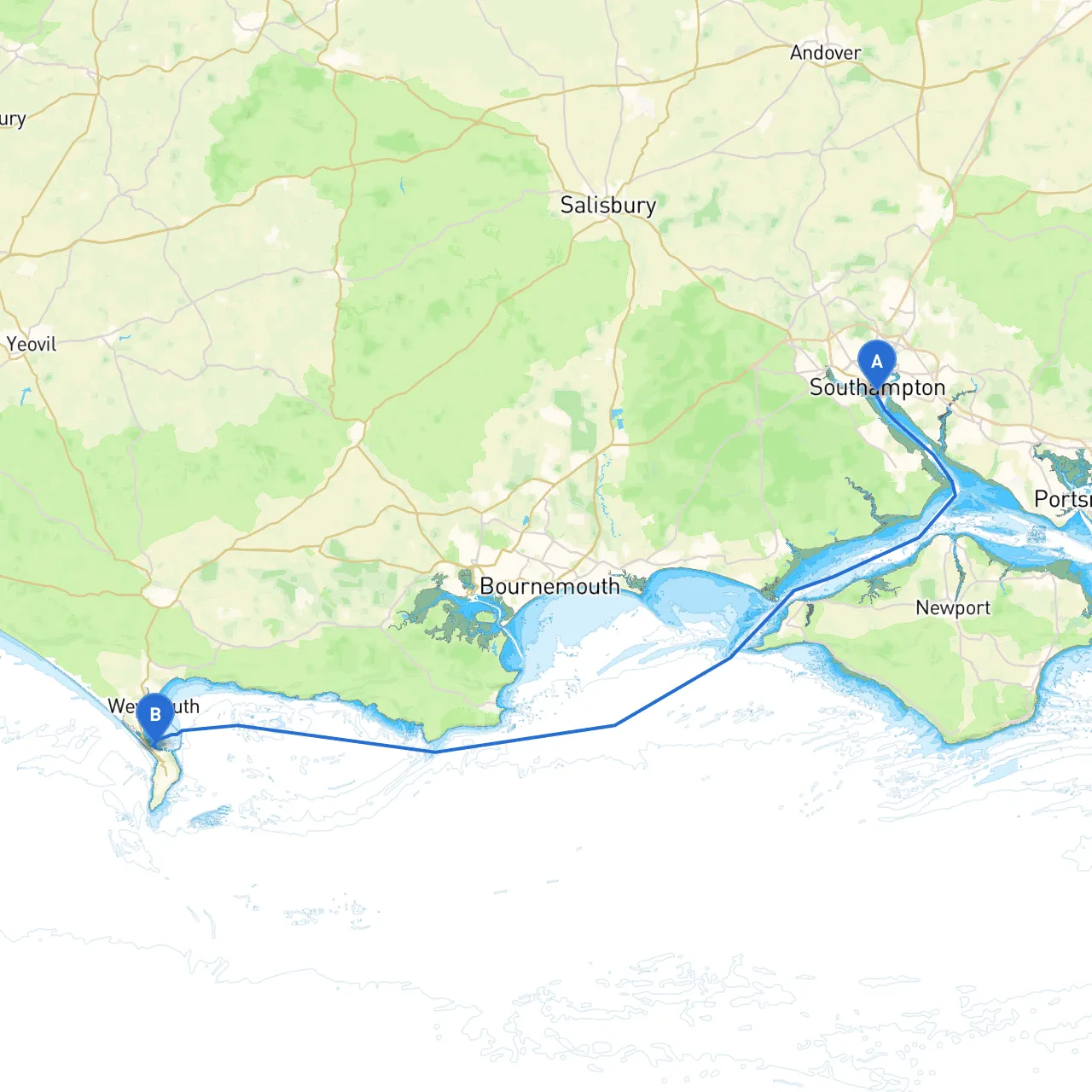 Southampton to Portland