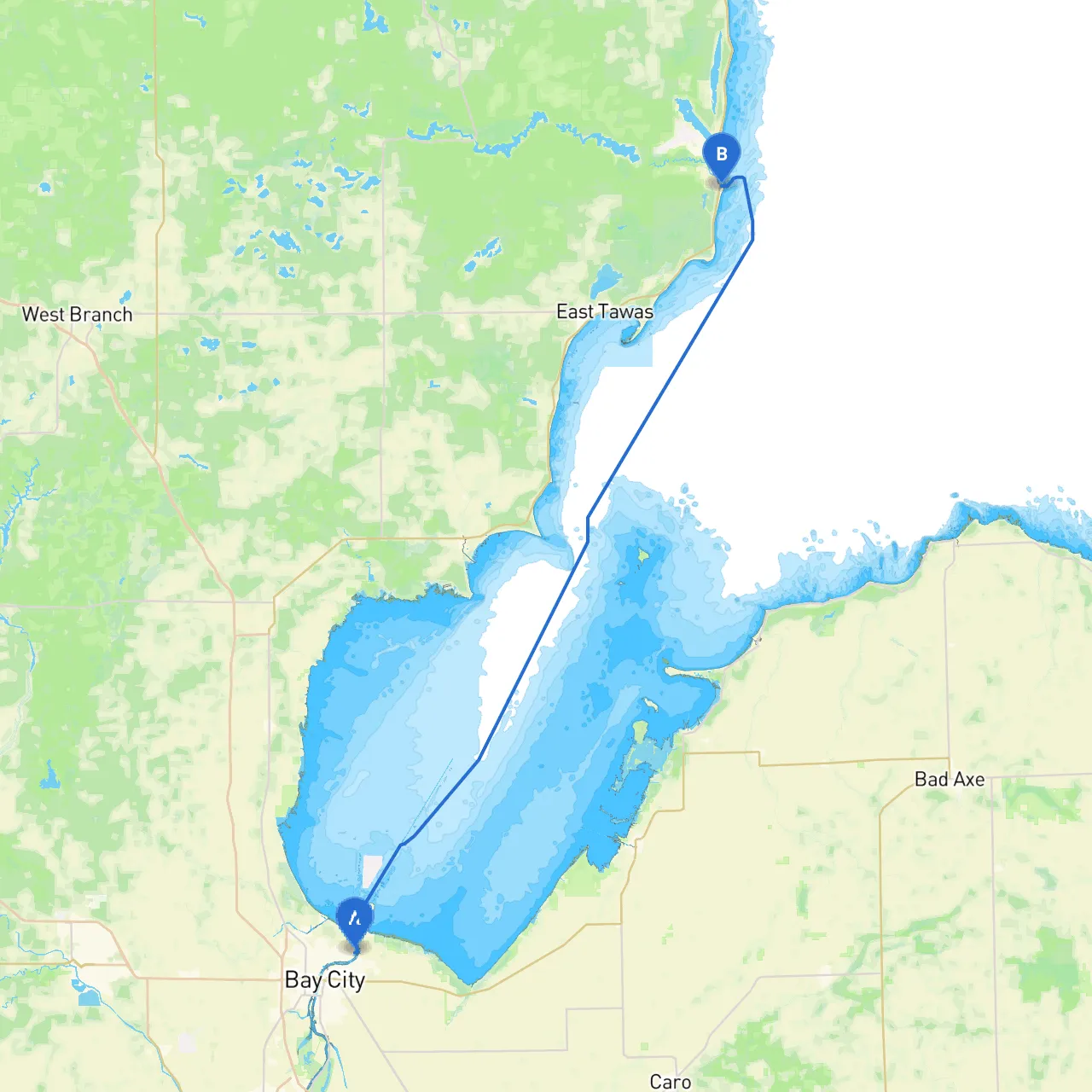 Bay City to Oscoda