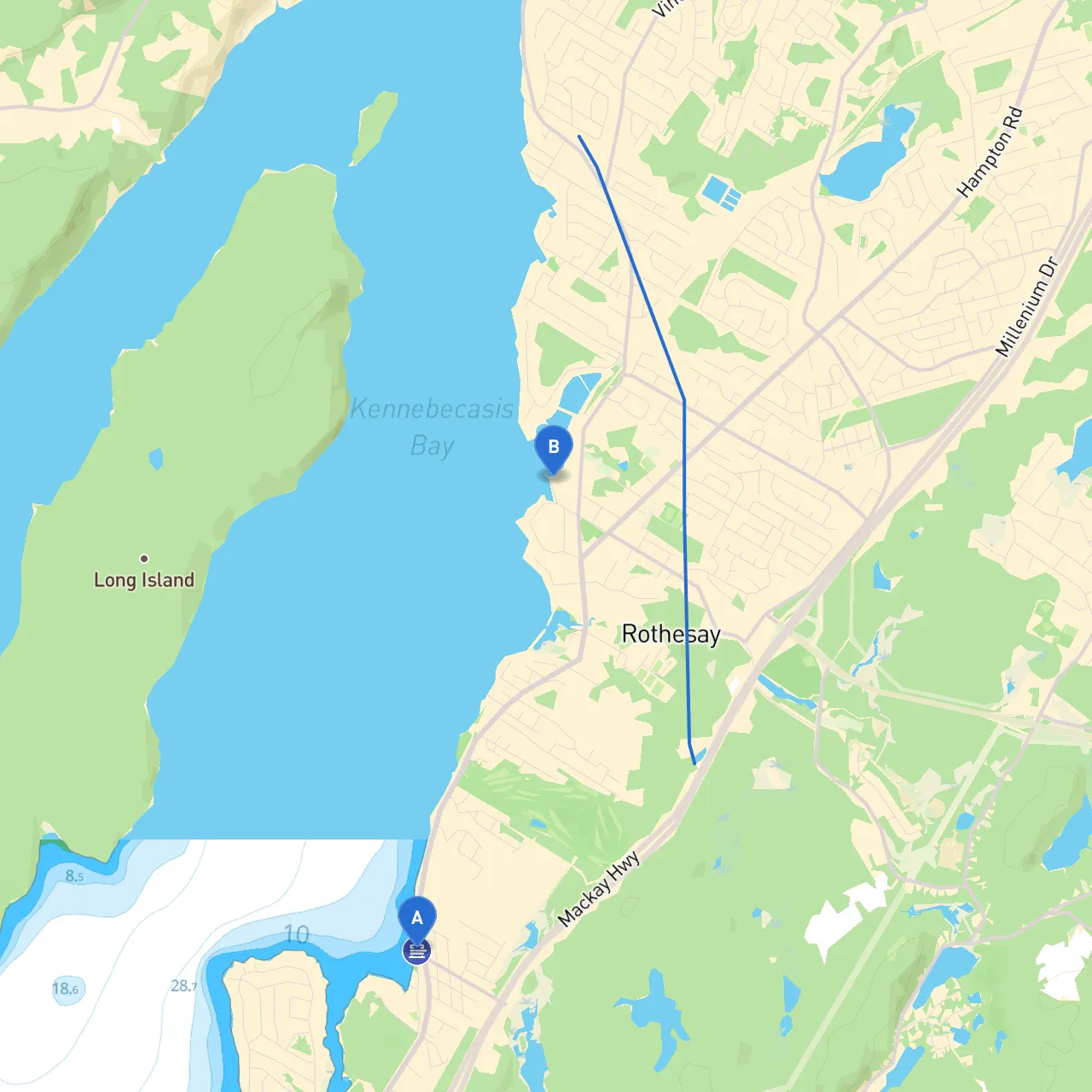 Saint John to Rothesay