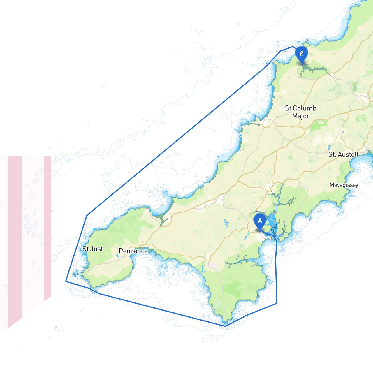 Falmouth to Padstow