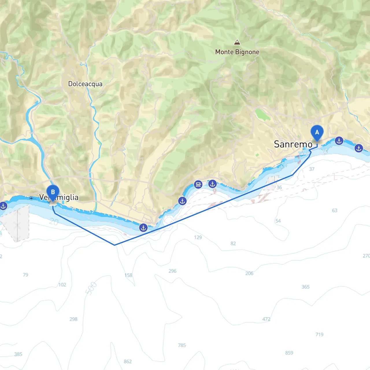Sanremo to Ventimiglia