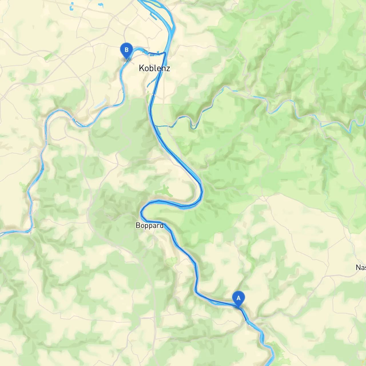 St. Goar to Koblenz