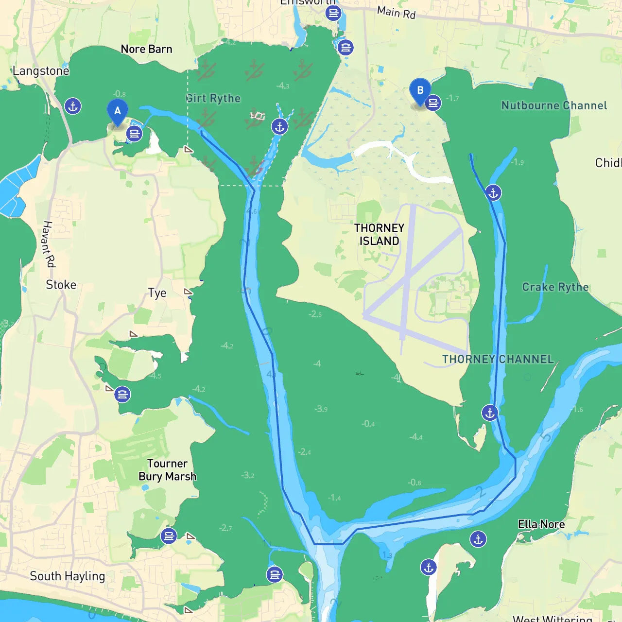 Hayling Island to Emsworth