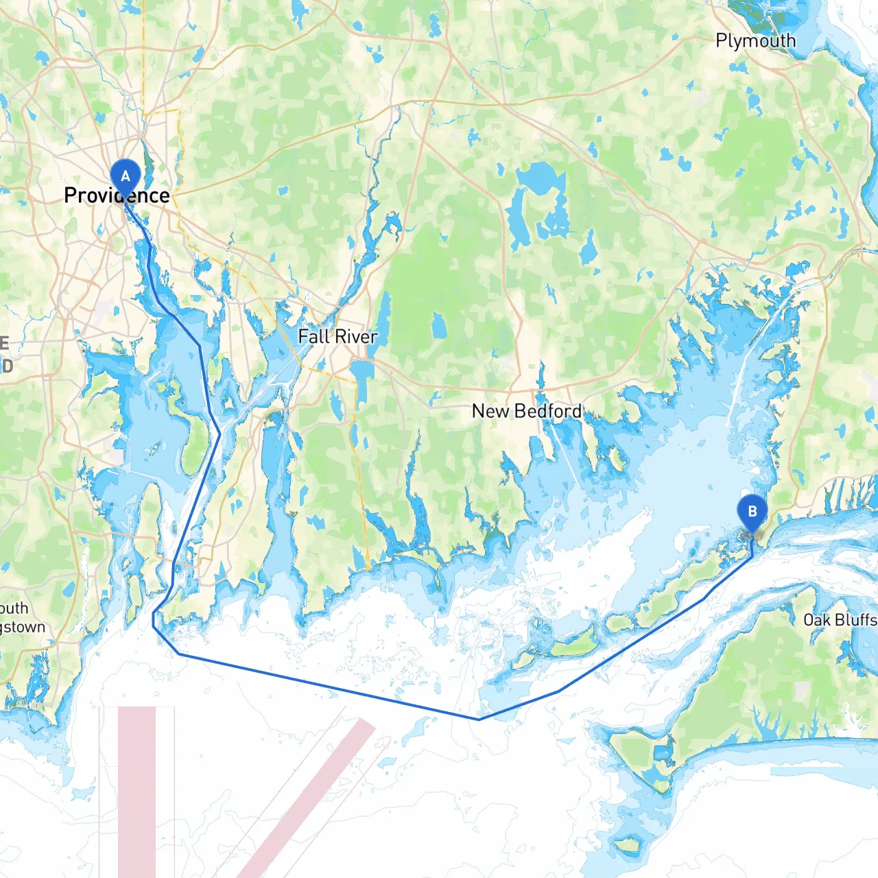 Providence to Woods Hole