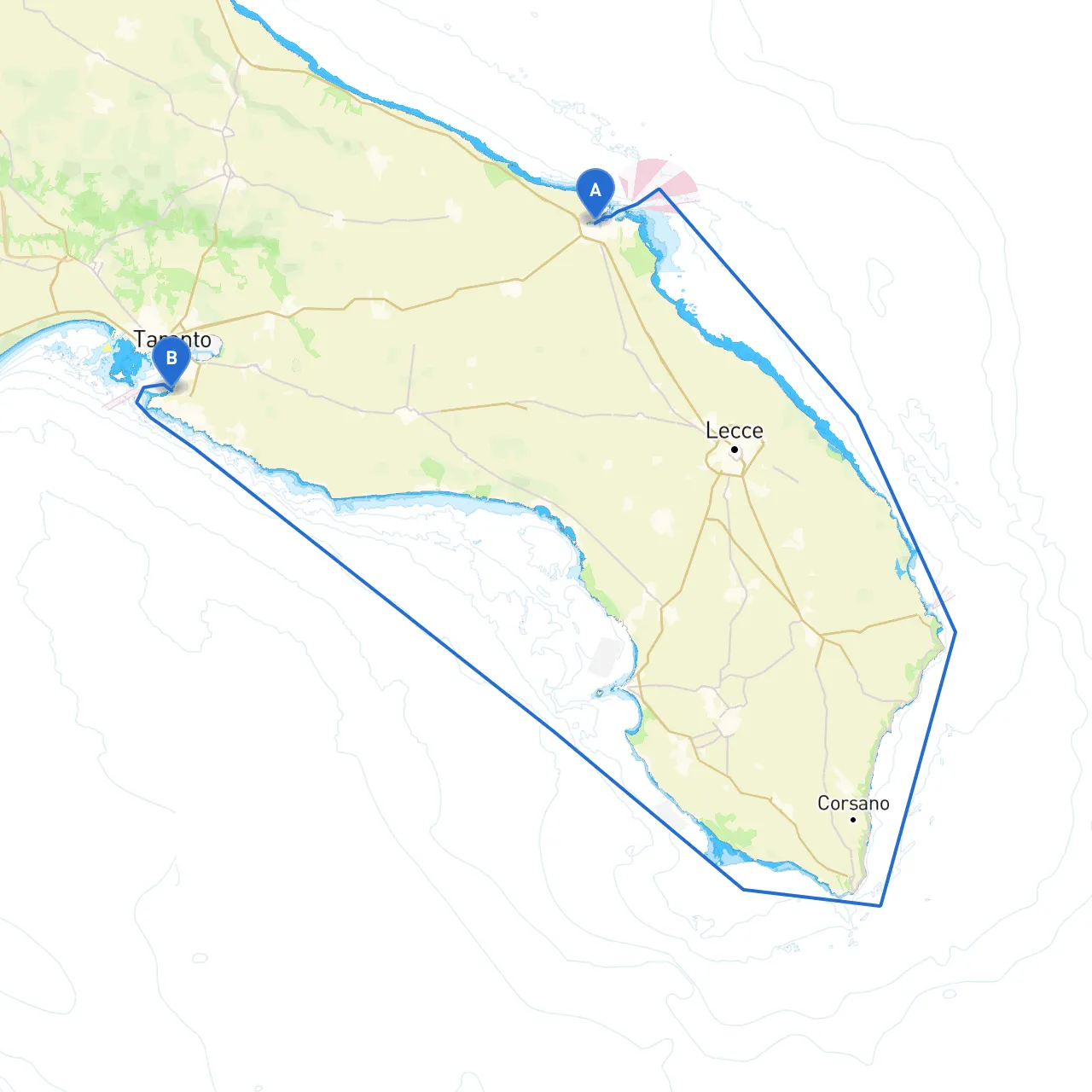 Brindisi to Taranto