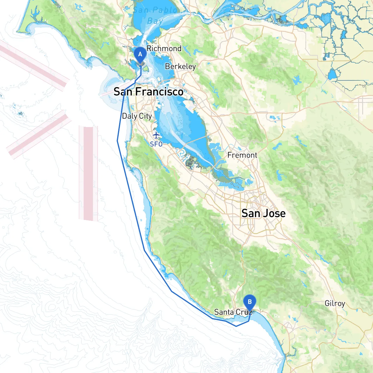 San Francisco to Capitola