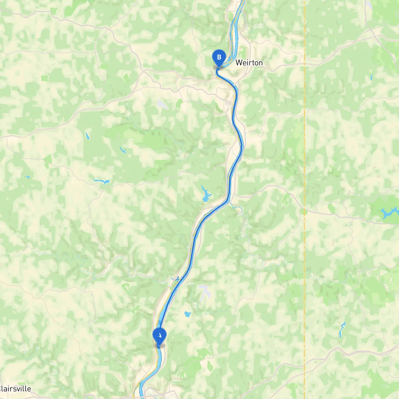Wheeling to Weirton