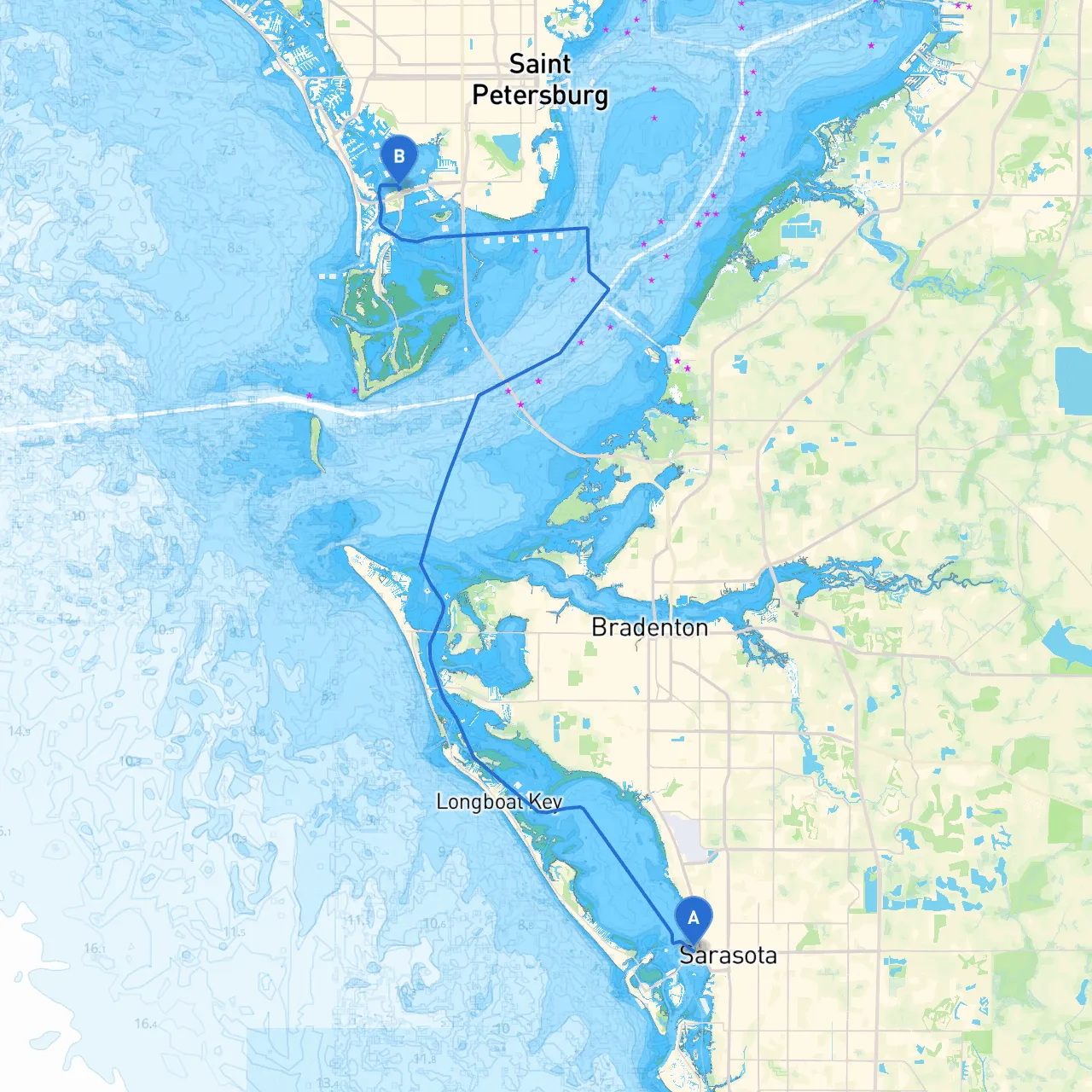 Sarasota to St. Petersburg