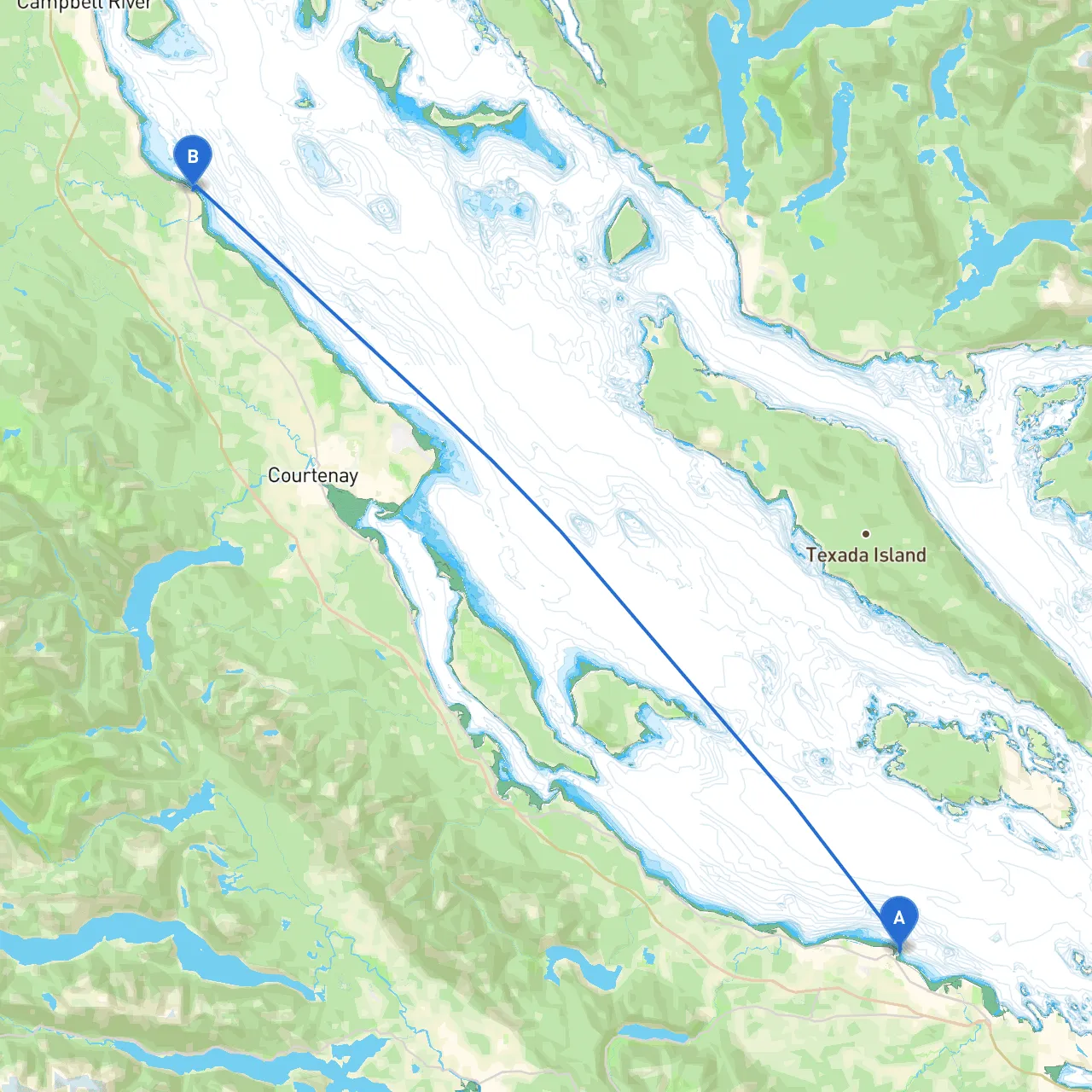 Parksville to Campbell River
