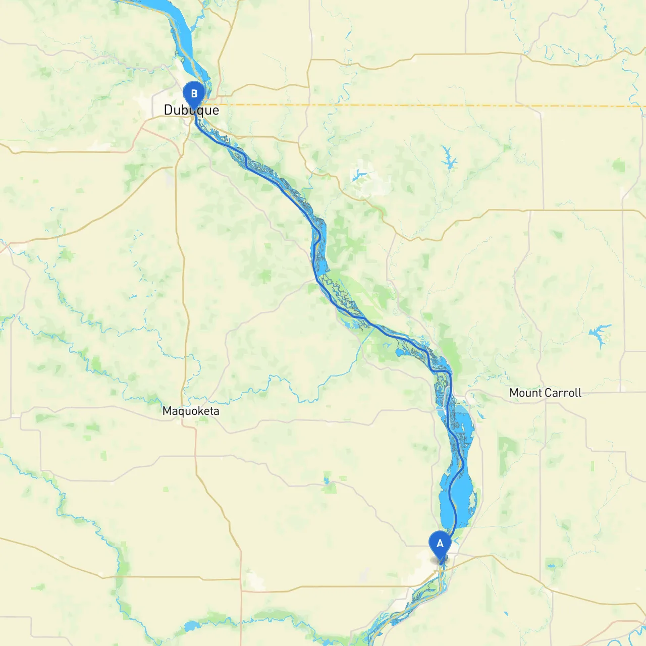 Clinton to Dubuque