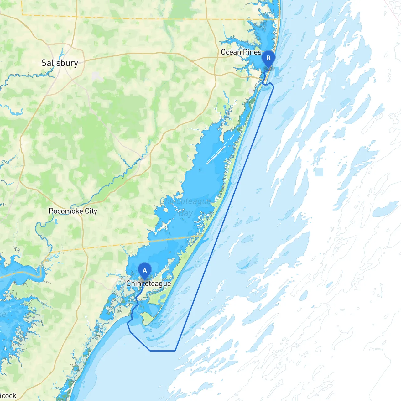 Chincoteague to Ocean City