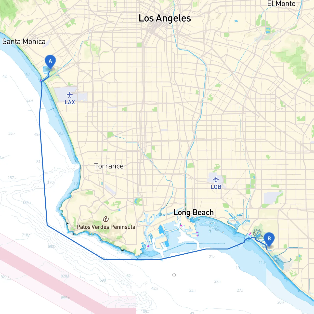 Marina Del Rey to Huntington Beach