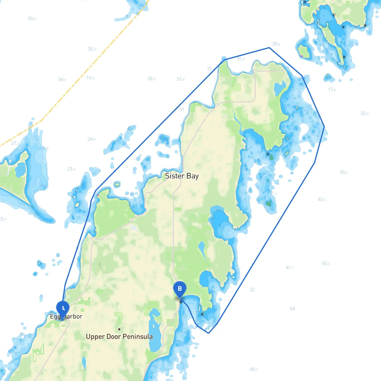 Egg Harbor to Baileys Harbor