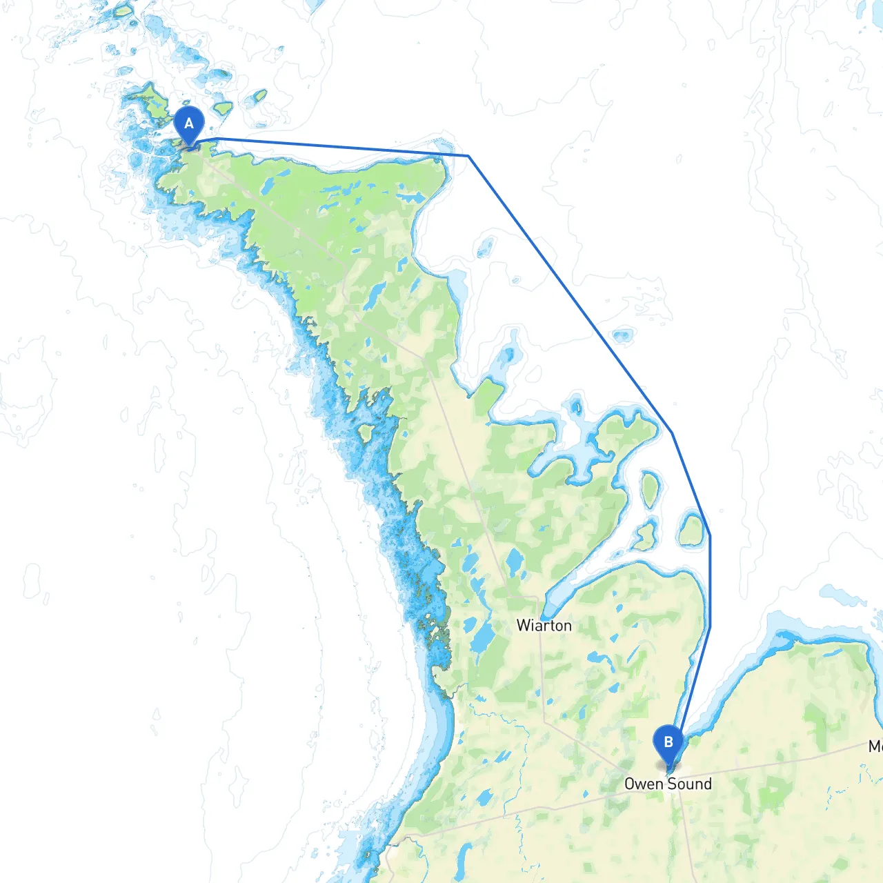 Tobermory to Owen Sound