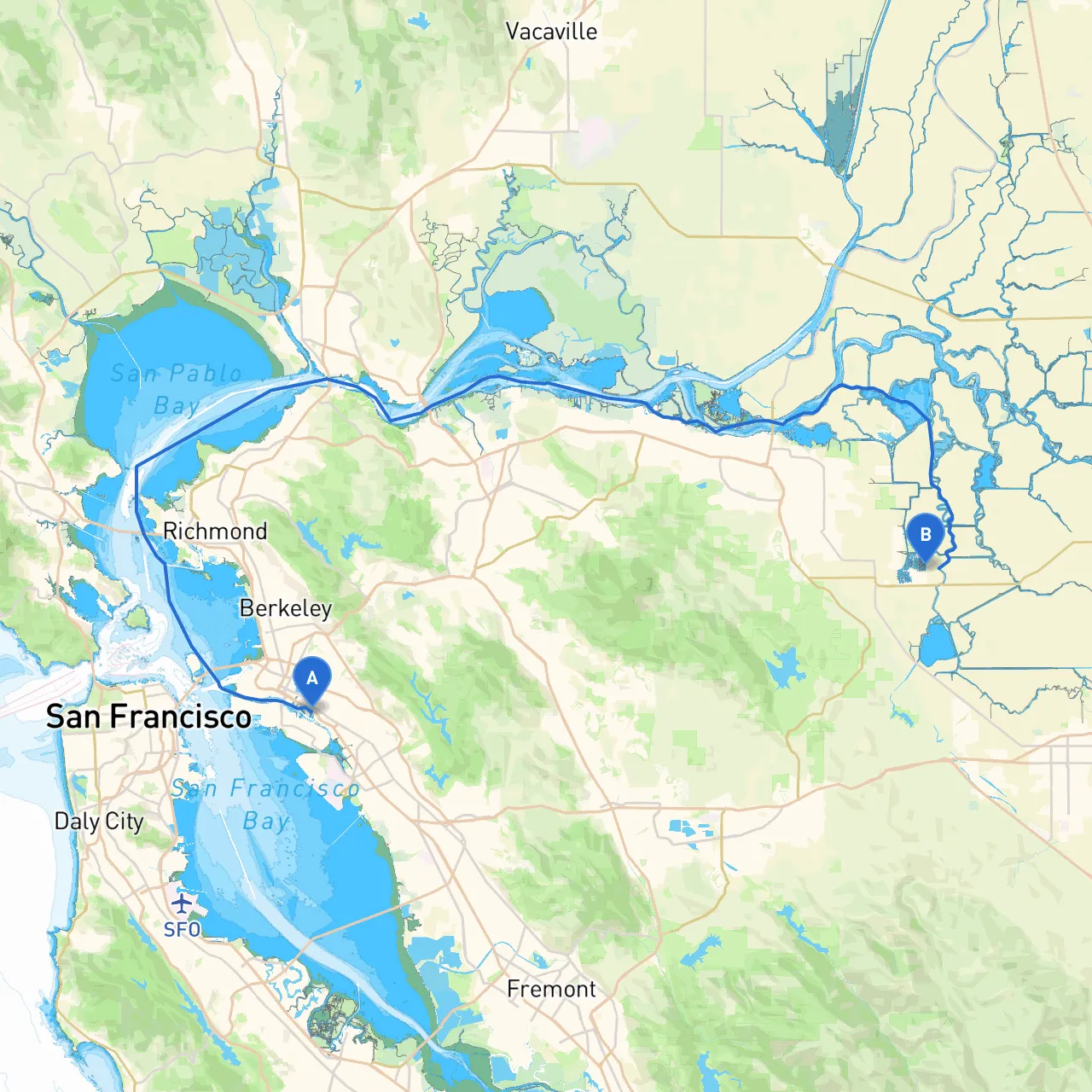Oakland to Discovery Bay
