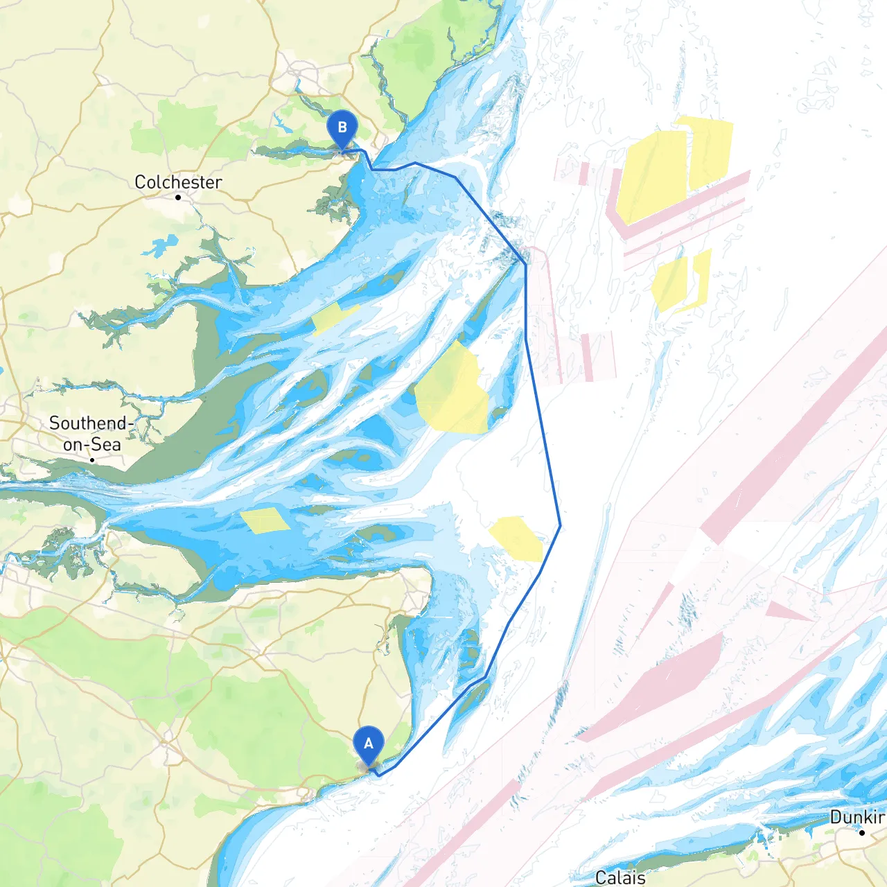 Dover to Harwich