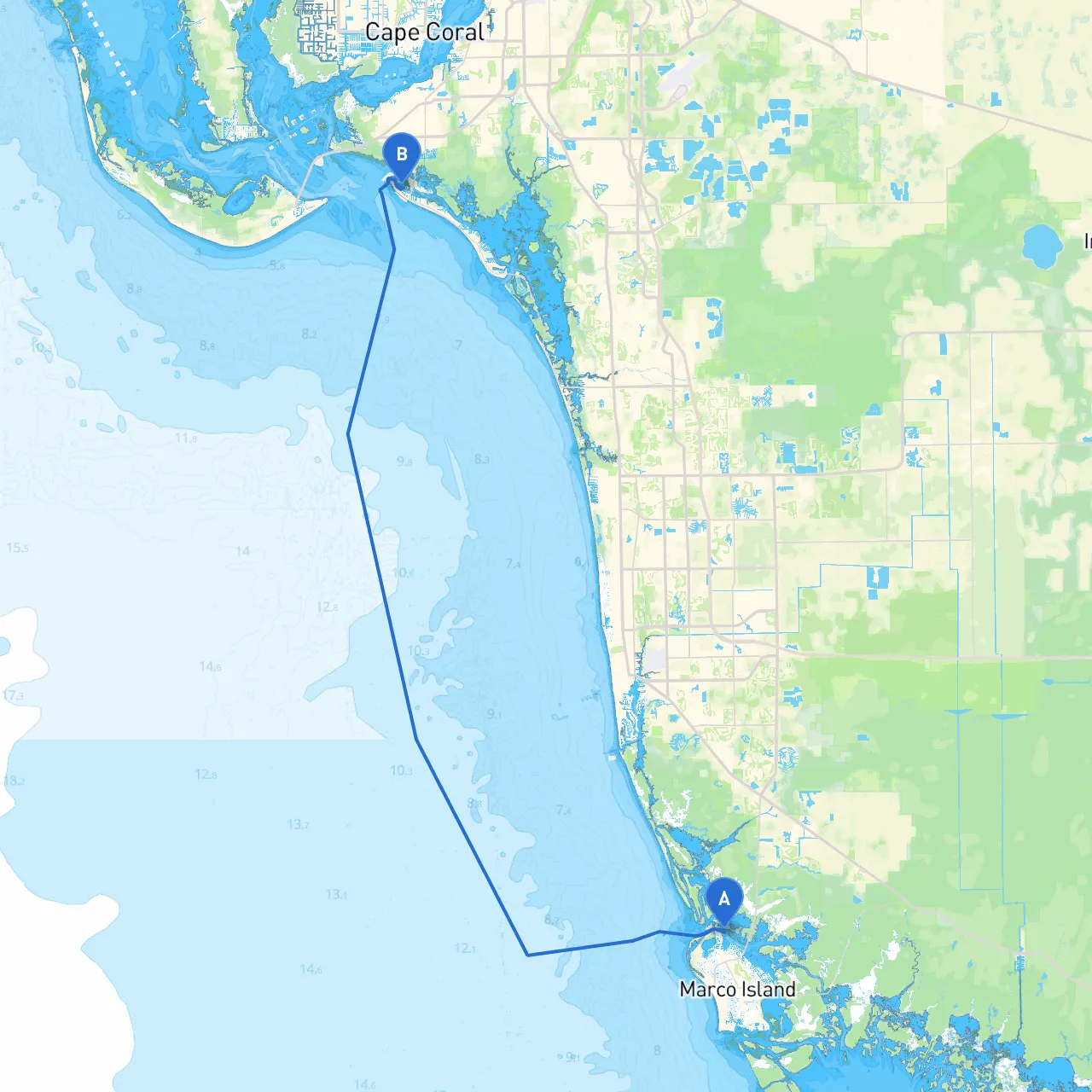Marco Island to Fort Myers Beach