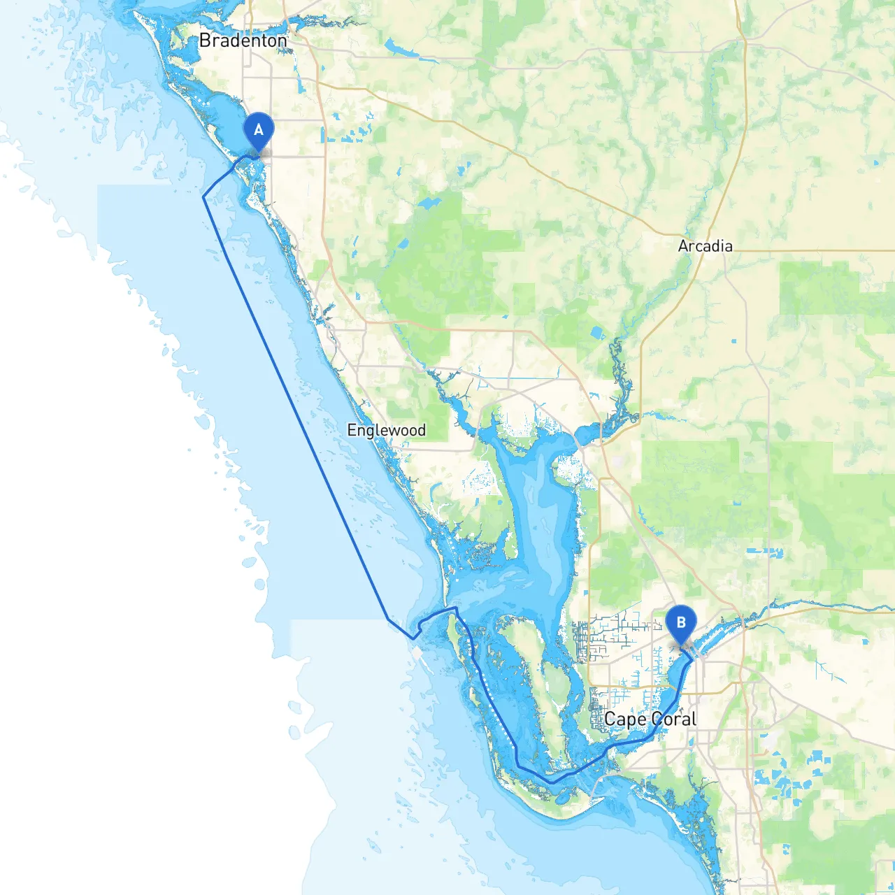 Sarasota to North Fort Myers