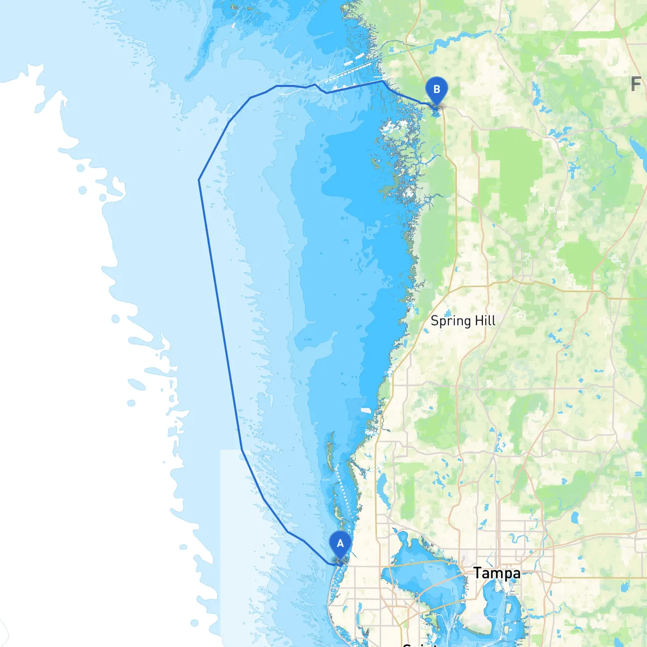 Clearwater Beach to Crystal River