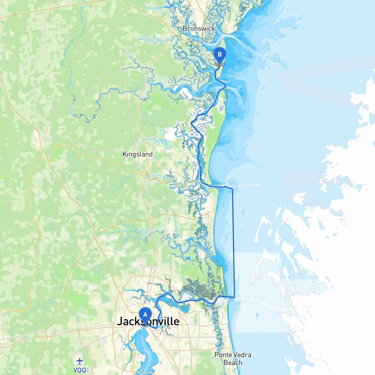 Jacksonville to Jekyll Island