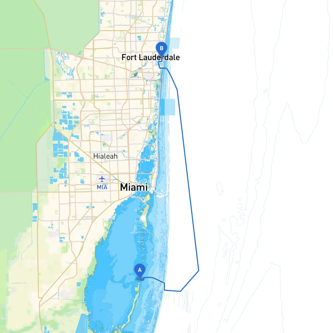 Homestead to Ft Lauderdale