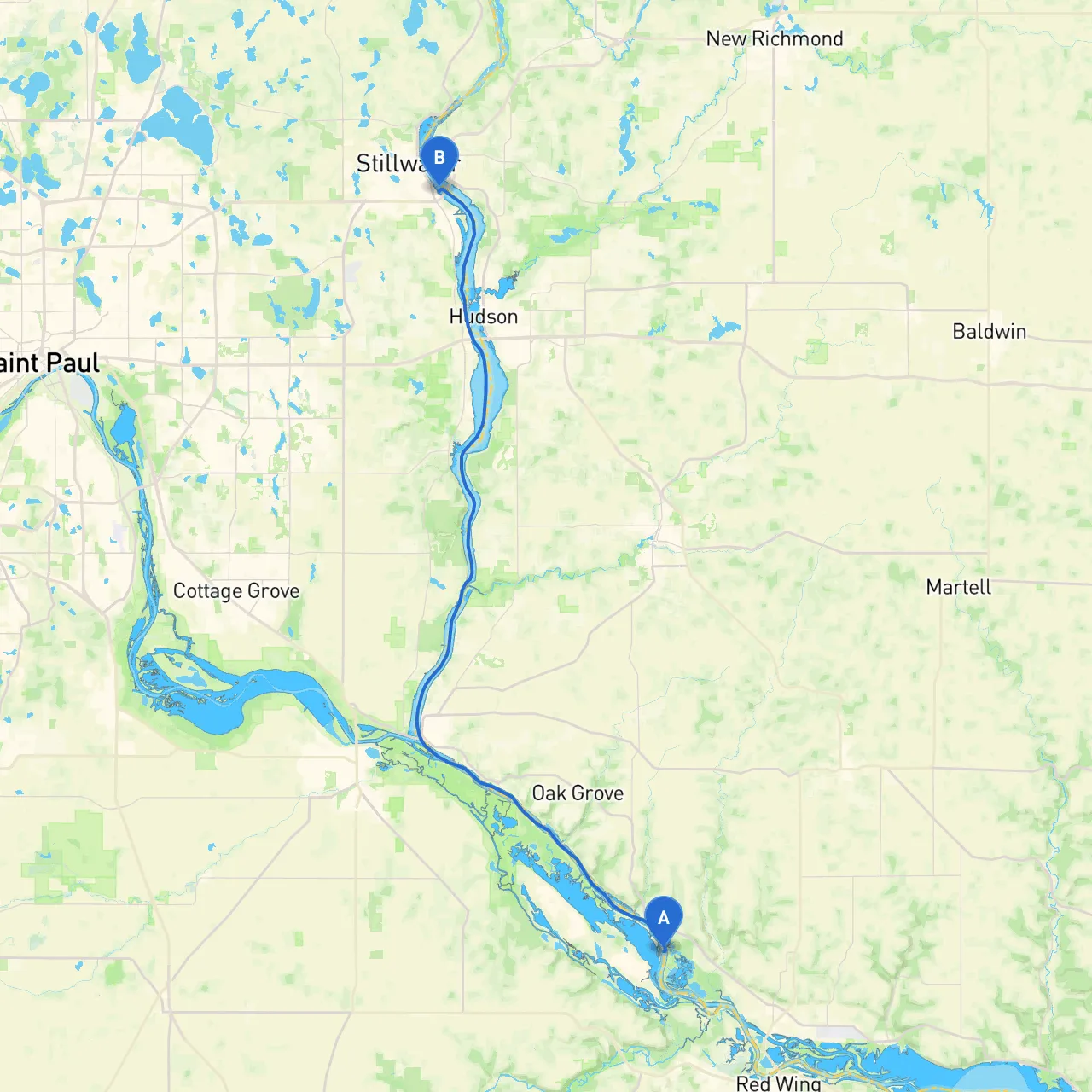 Red Wing to Stillwater