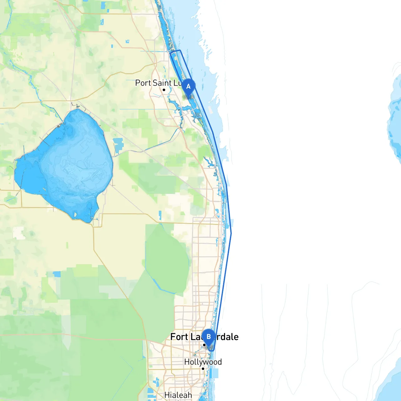 Jensen Beach to Ft. Lauderdale