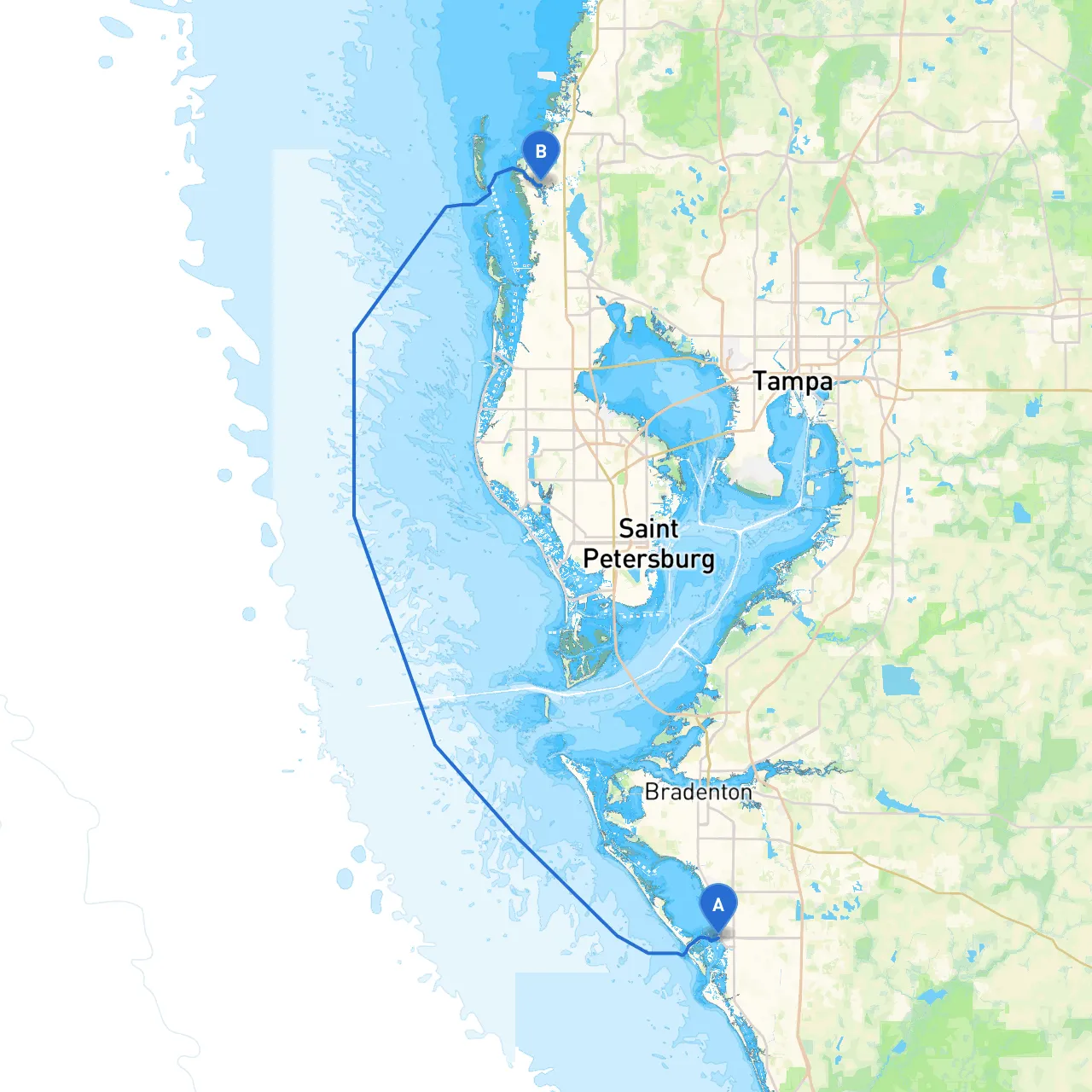 Sarasota to Tarpon Springs