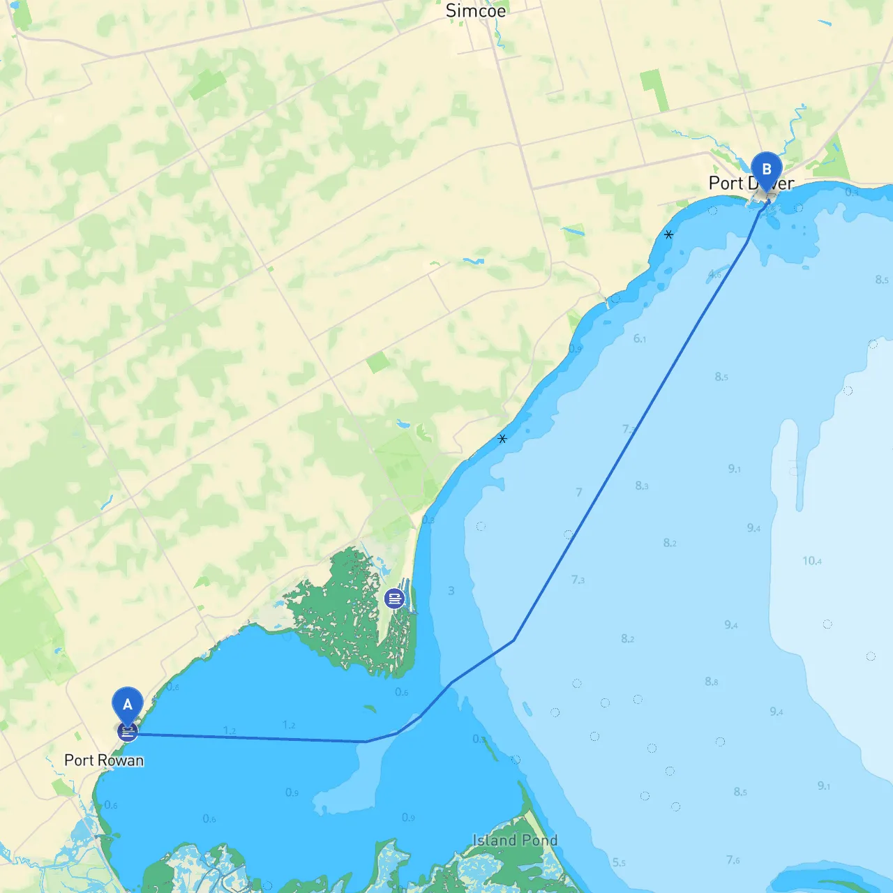 Port Rowan to Port Dover