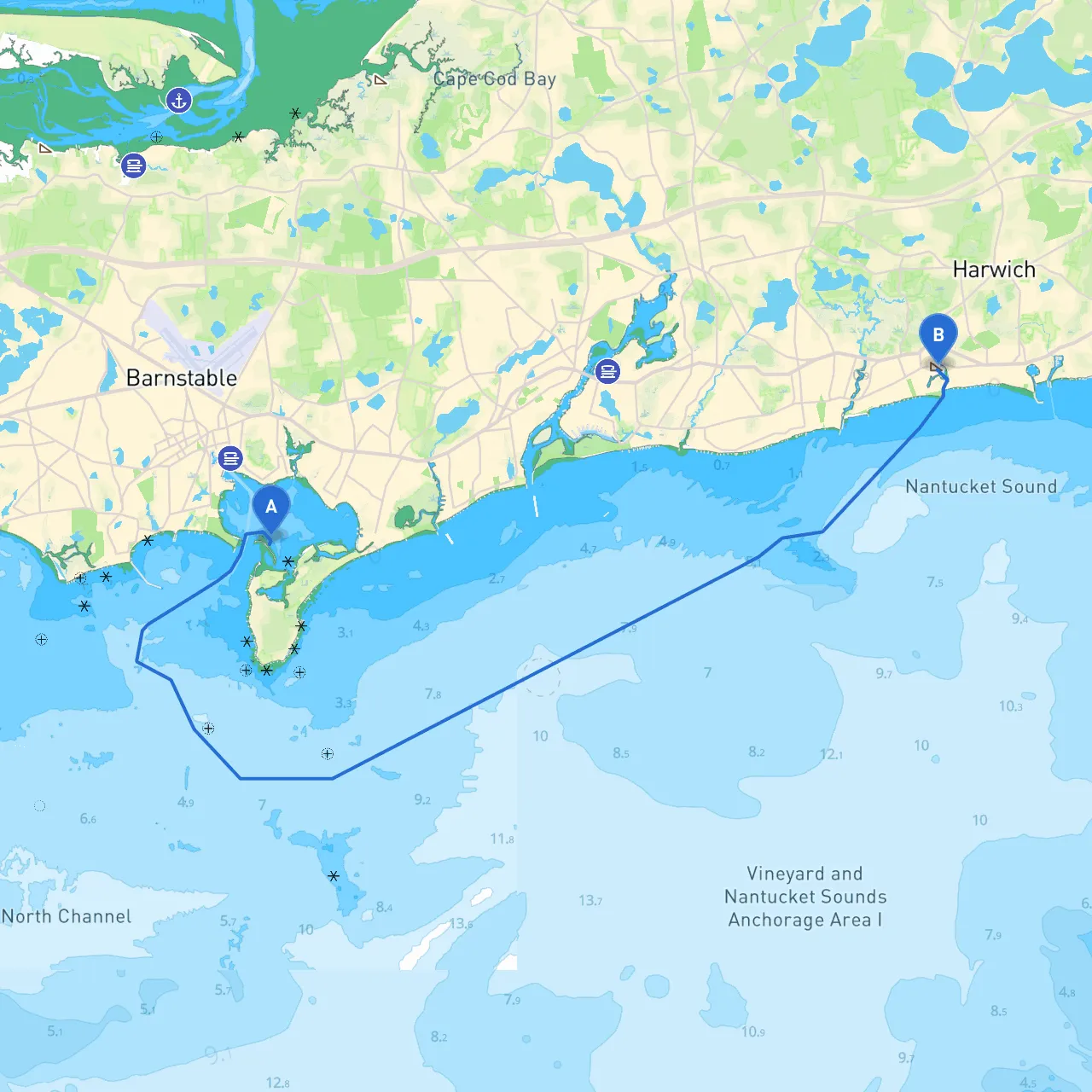 Hyannis to Harwich Port