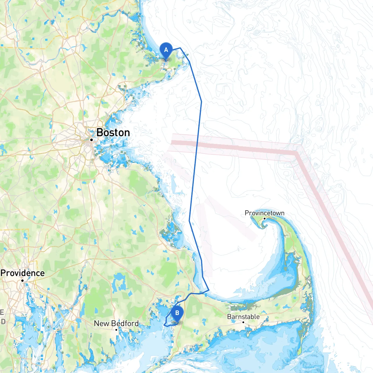 Gloucester to Falmouth
