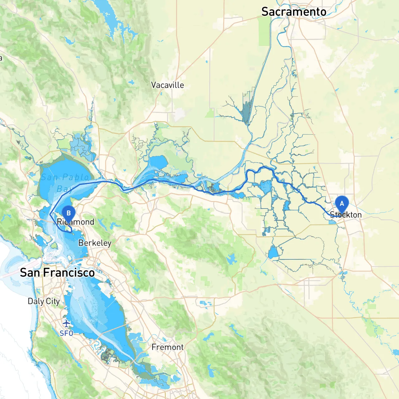 Stockton to Richmond