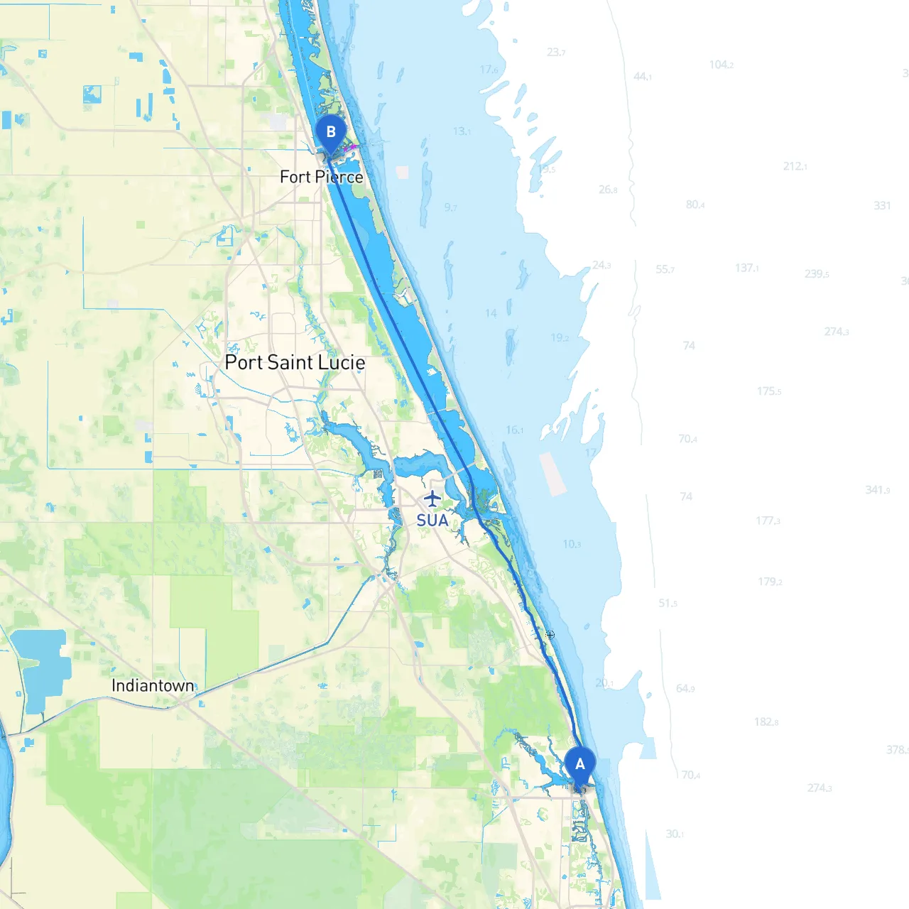 Jupiter to Ft Pierce