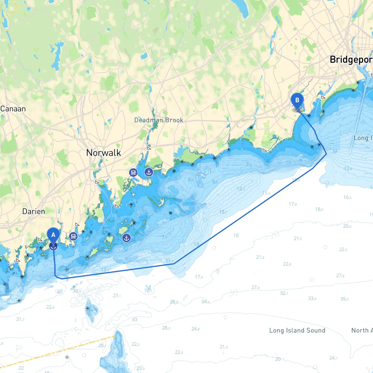 Darien to Fairfield