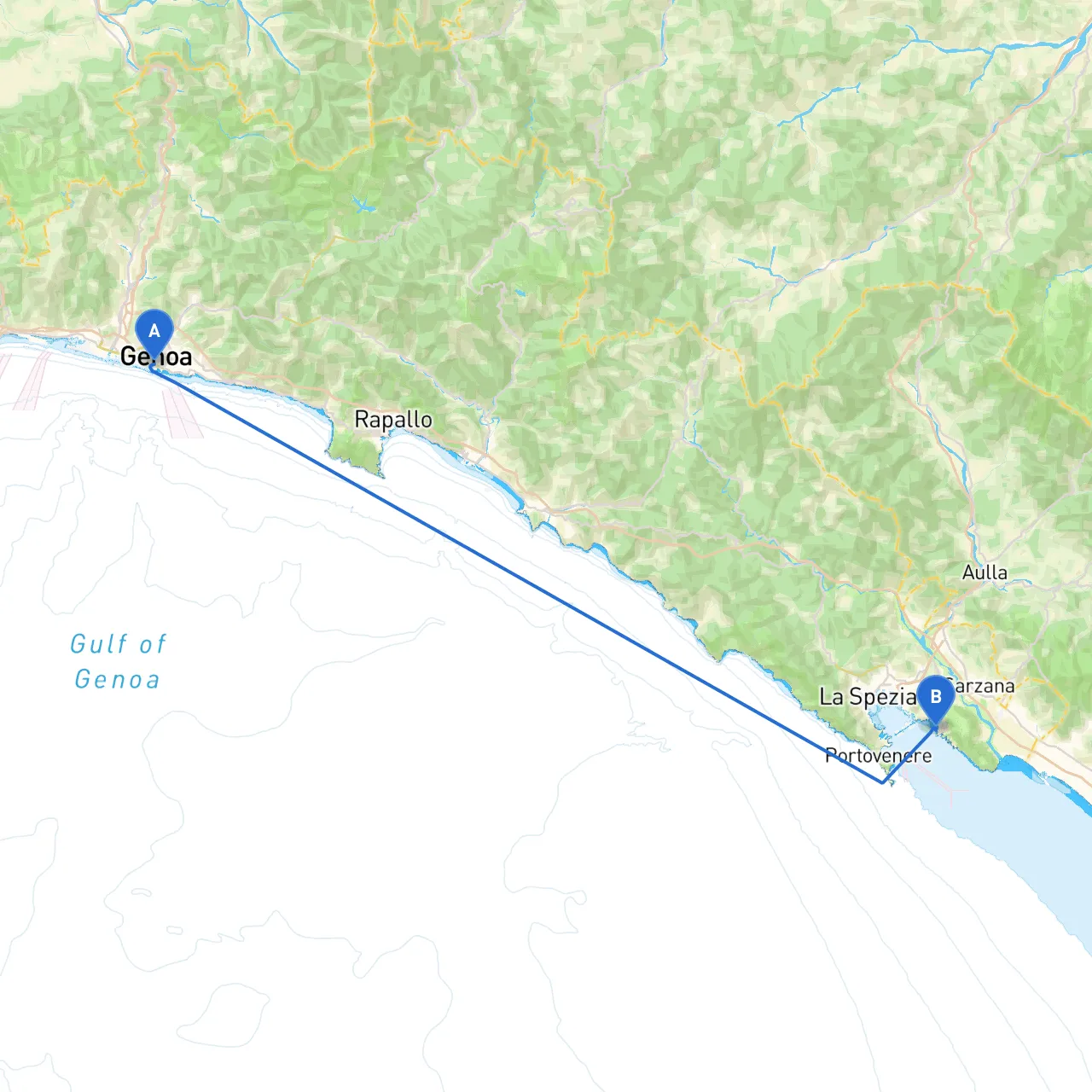Genoa to Lerici