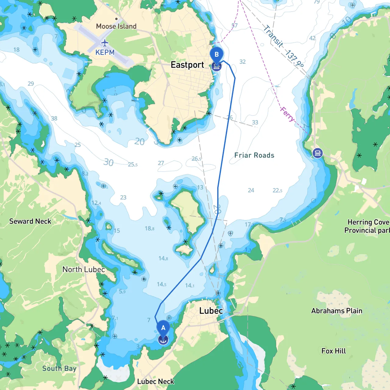 Lubec to Eastport