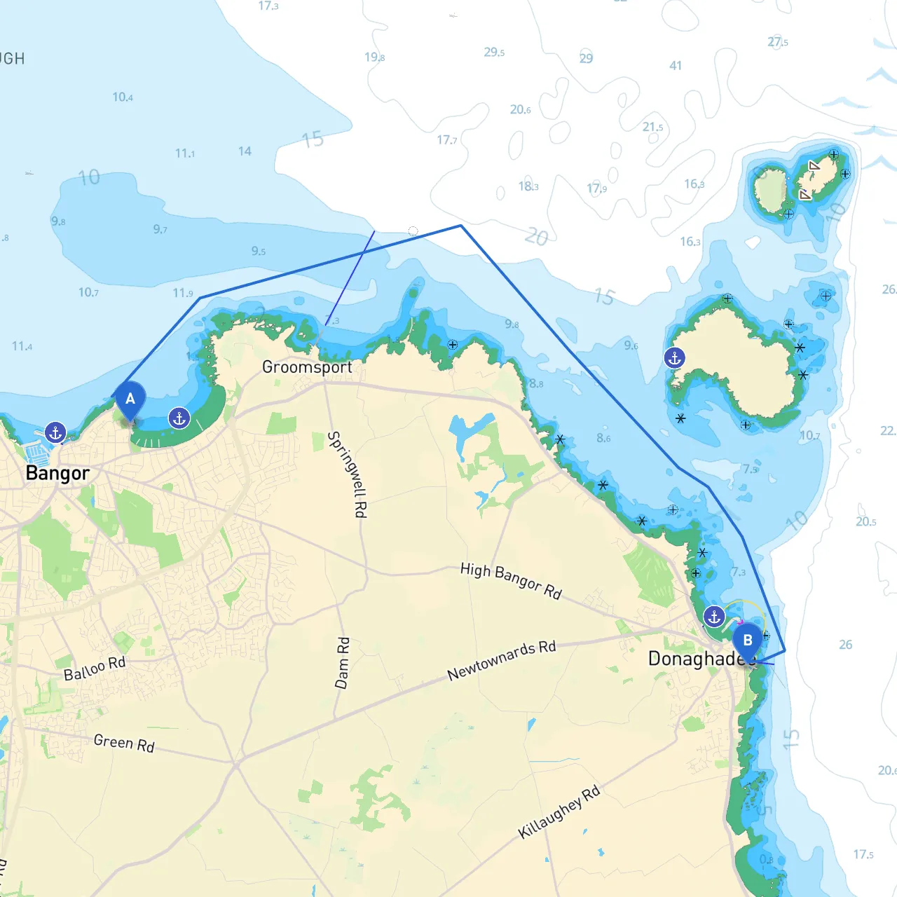 Bangor to Donaghadee