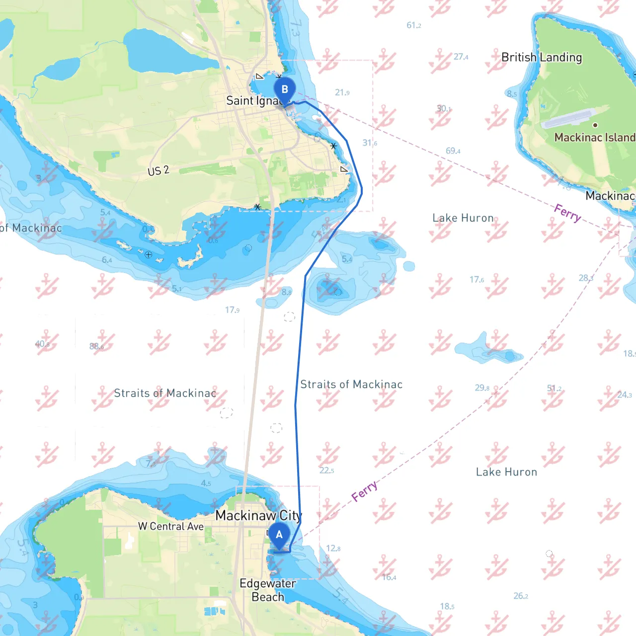 Mackinaw City to St. Ignace