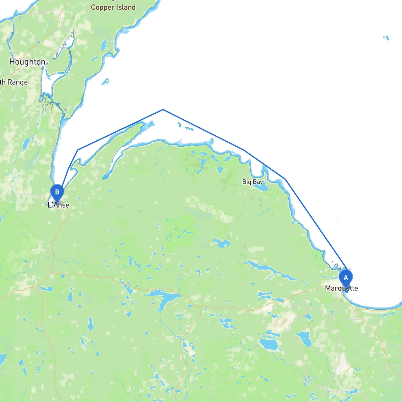 Marquette to L'Anse