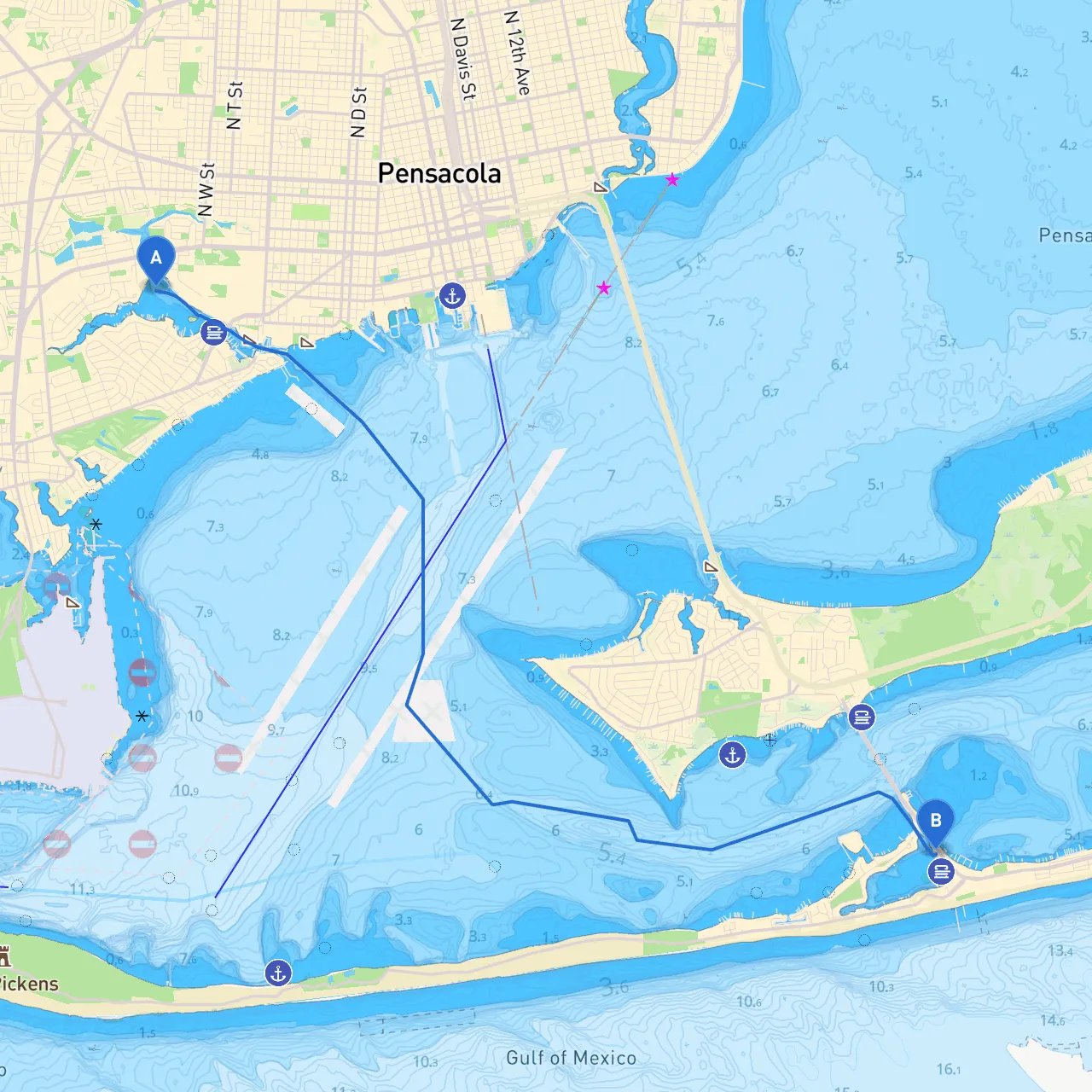 Pensacola to Pensacola Beach