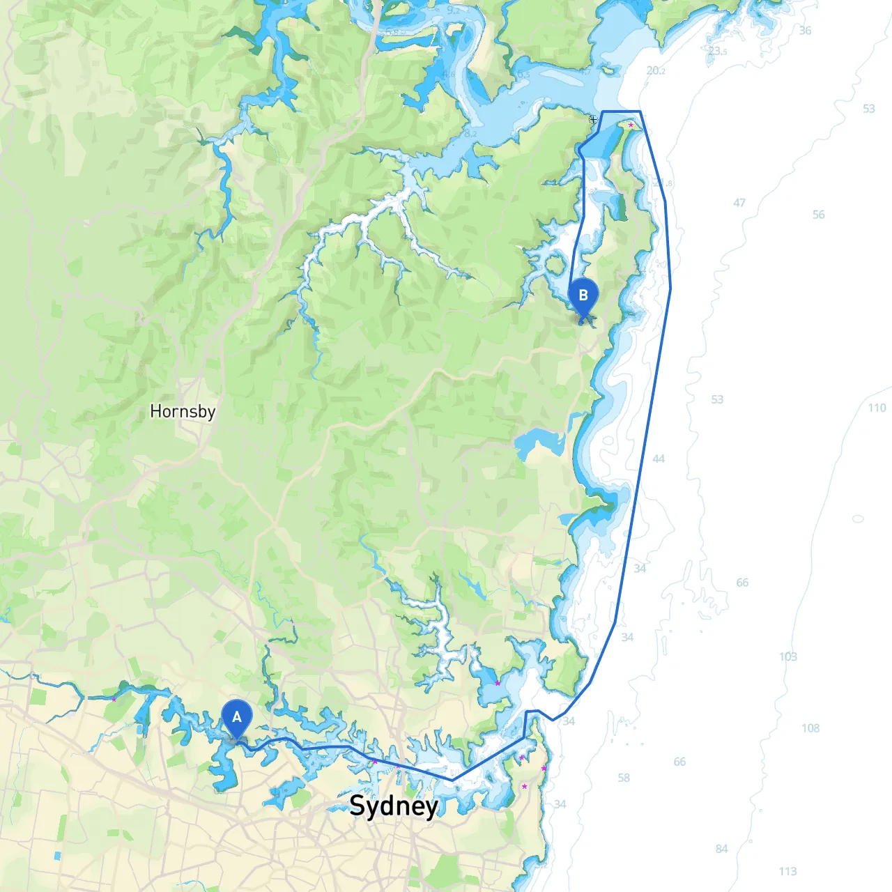 Sydney to Mona Vale