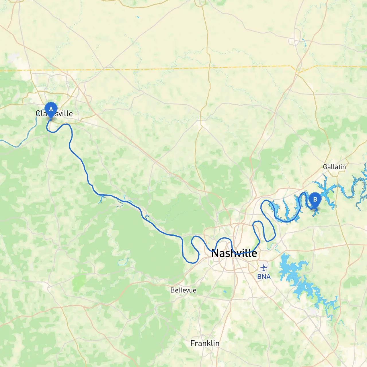 Clarksville to Mt. Juliet