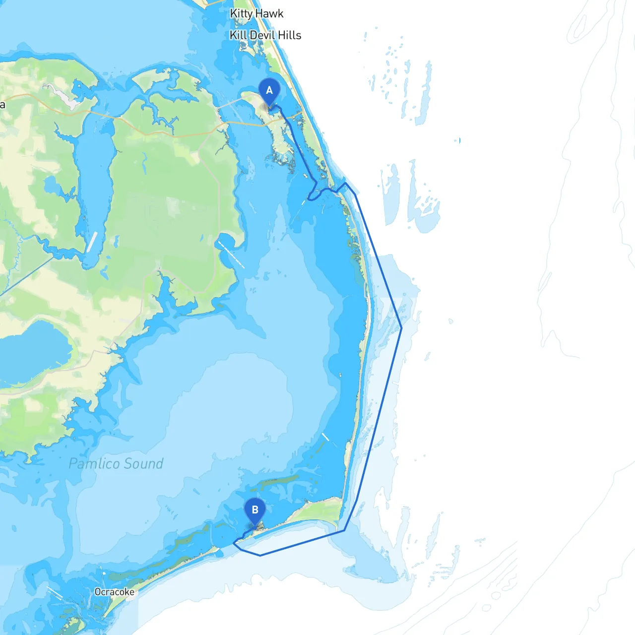 Manteo to Hatteras
