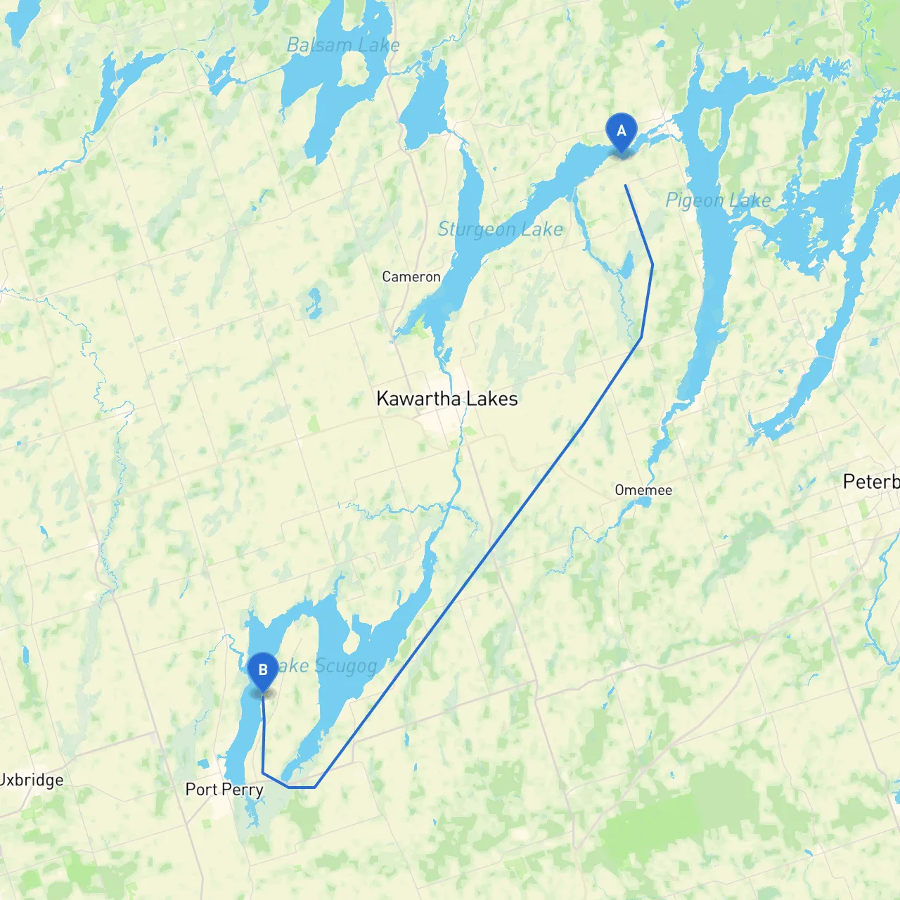 Bobcaygeon to Port Perry