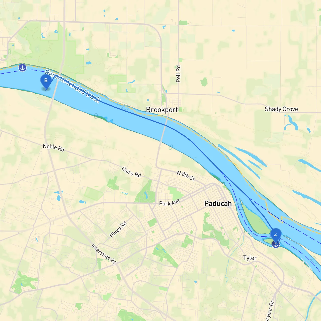 Paducah to Metropolis