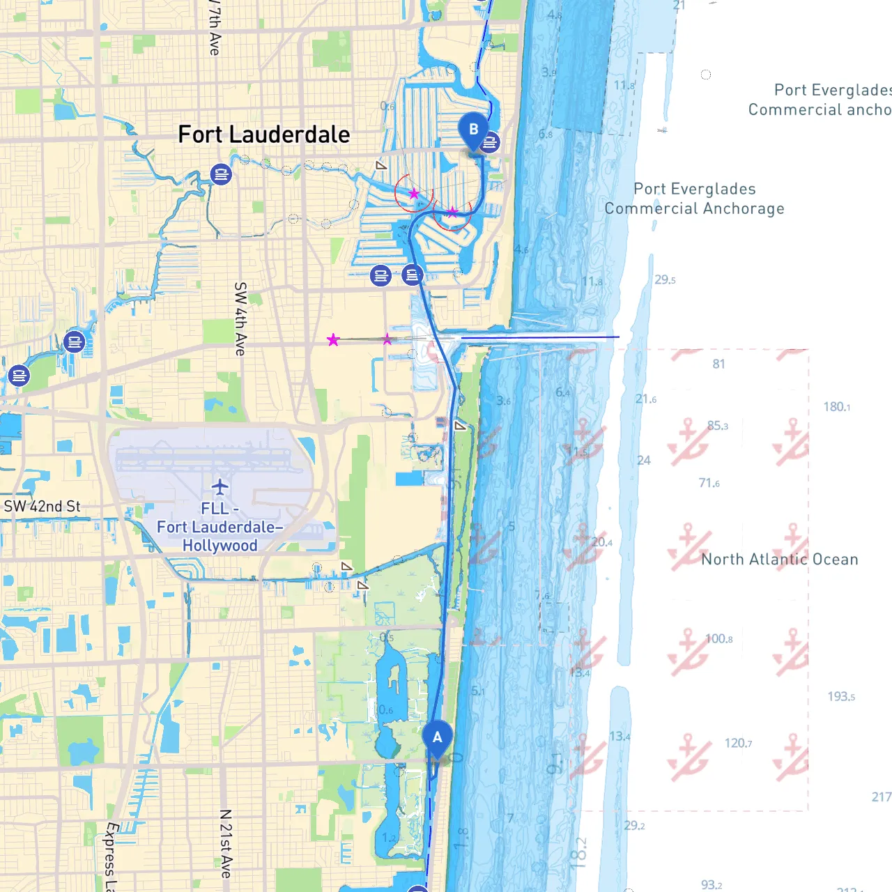 Hollywood to Ft Lauderdale
