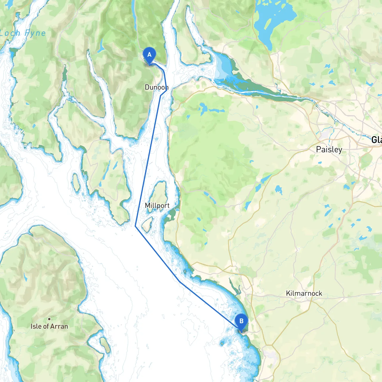 Dunoon to Troon